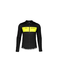 Scott RC Warm Hybrid  Maglia Ciclismo Maniche Lunghe Nero Giallo