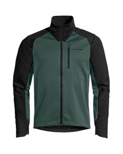 Giacca Uomo VAUDE Posta Softshell A MANICHE LUNGHE Termica e Antivento Ciclismo Verde Nero