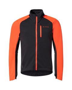 Giacca Uomo VAUDE Posta Softshell A MANICHE LUNGHE Termica e Antivento Ciclismo Arancio Nero