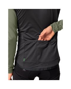 VAUDE POSTA MAGLIA A MANICHE LUNGHE UOMO Verde Militare Ciclismo e Tempo Libero