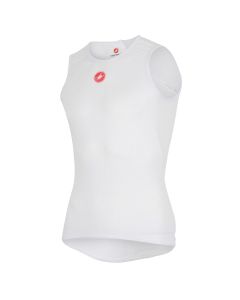 Maglia  Castelli intima smanicata ciclismo Pro Issue bianca