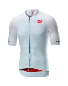 Maglia con Zip Castelli Maniche Corte Aero  Race 6.0 Jersey BIANCO