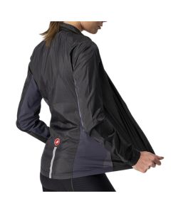 Antivento Donna Castelli Maniche Lunghe Squadra Stretcht Jacket Nero