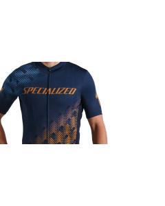 Maglia Ciclismo Specialized RBX Comp Logo Maniche Corte Blu Navy Tabacco ULTIMA RIMASTA TAGLIA M