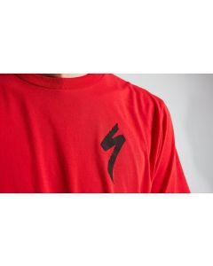 Maglia Maniche Corte T-Shirt Specialized Logo Tee ss Rosso