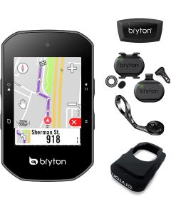 Bryton Rider S500 Ciclocomputer GPS Touchscreen con Kit Dual Sensor e Sensore Cardio