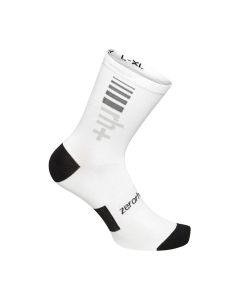 Calza Bike Logo Sock15  Rh+  Ciclismo e Running Fashion Sock 15 BIANCO WHITE