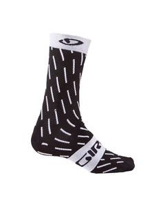 Calze Giro Comp Racer High Rise Nero e Bianco Fantasia