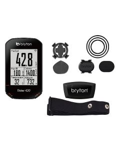 Bryton Rider 420T Ciclocomputer GPS + Fascia Cardio + Sensori di Cadenza