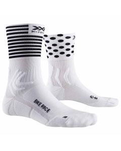 X-BIONIC Calze X-Socks Race  Ciclismo e Running Bianco